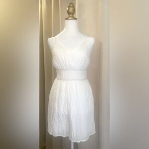 Elegant White Sleeveless Romper